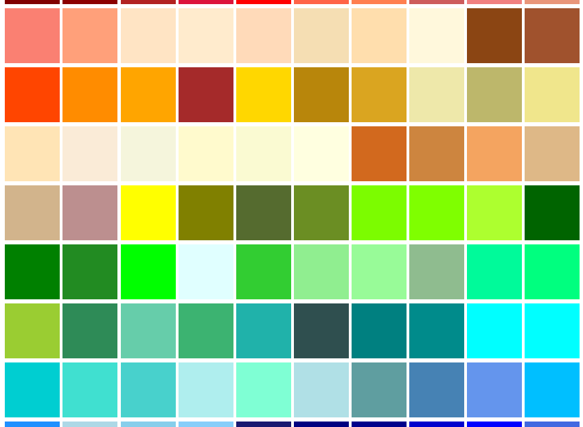 All of the Named Colors for CSS lead-image